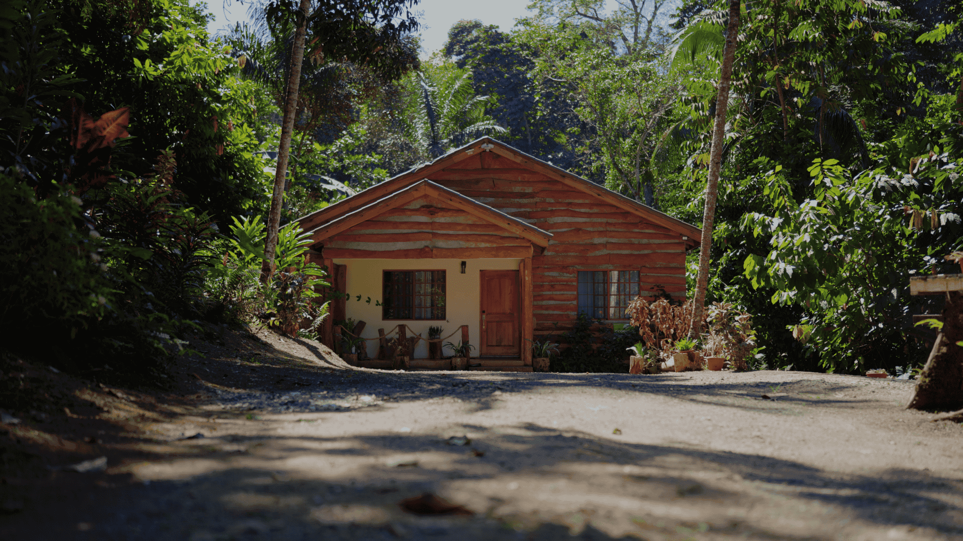Timber cottage Satori nestled in the rainforest